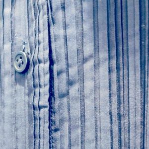 COS pleated dress in navy.